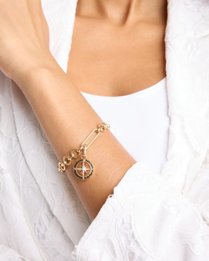 Chicos Compass Charm - GOLD