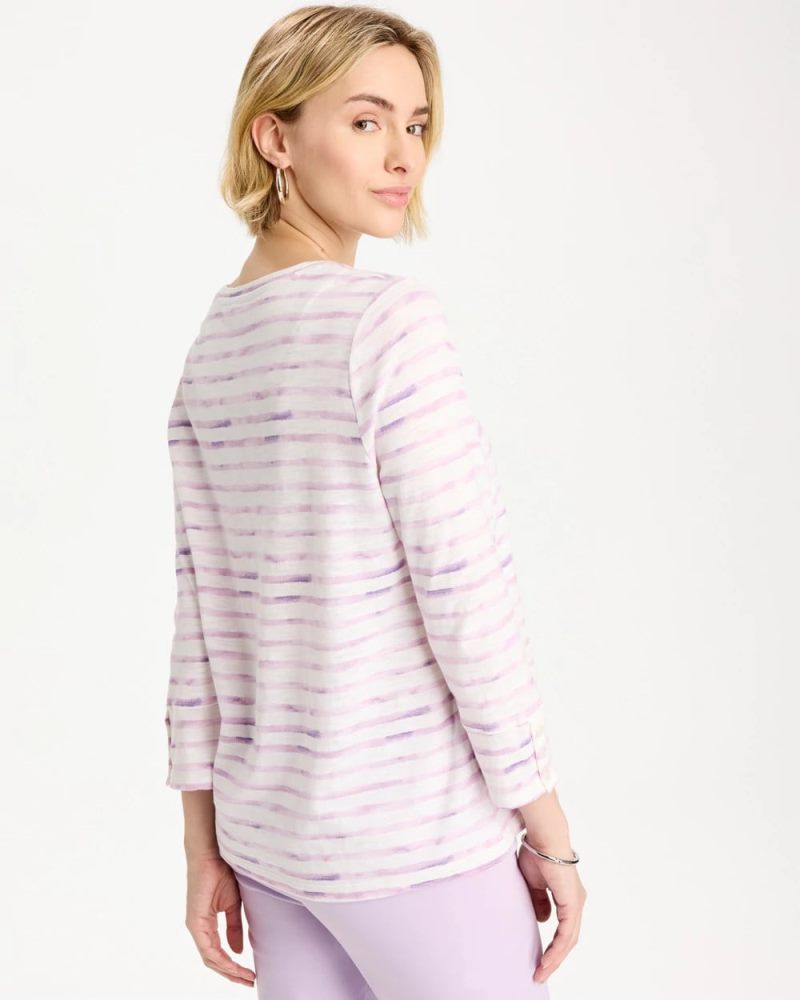 Chicos Palermo Cotton Slub Tee - PALE SWEET PEA