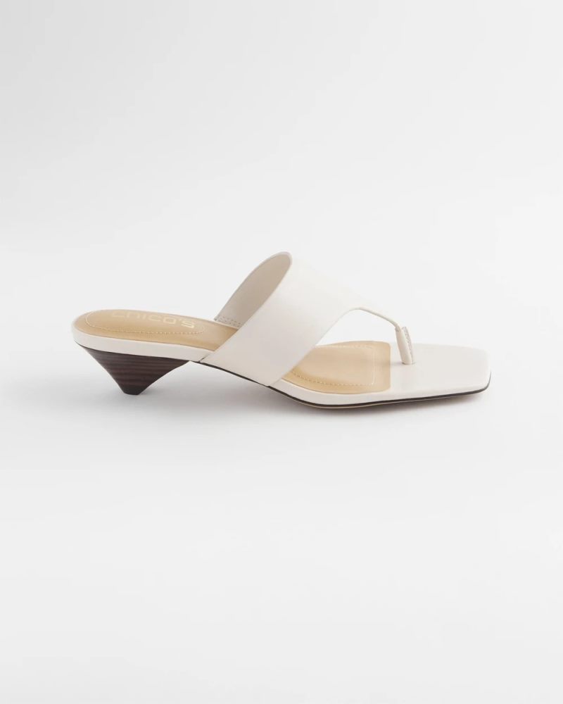 Chicos Julia Nappa Kitten Heel - BONE