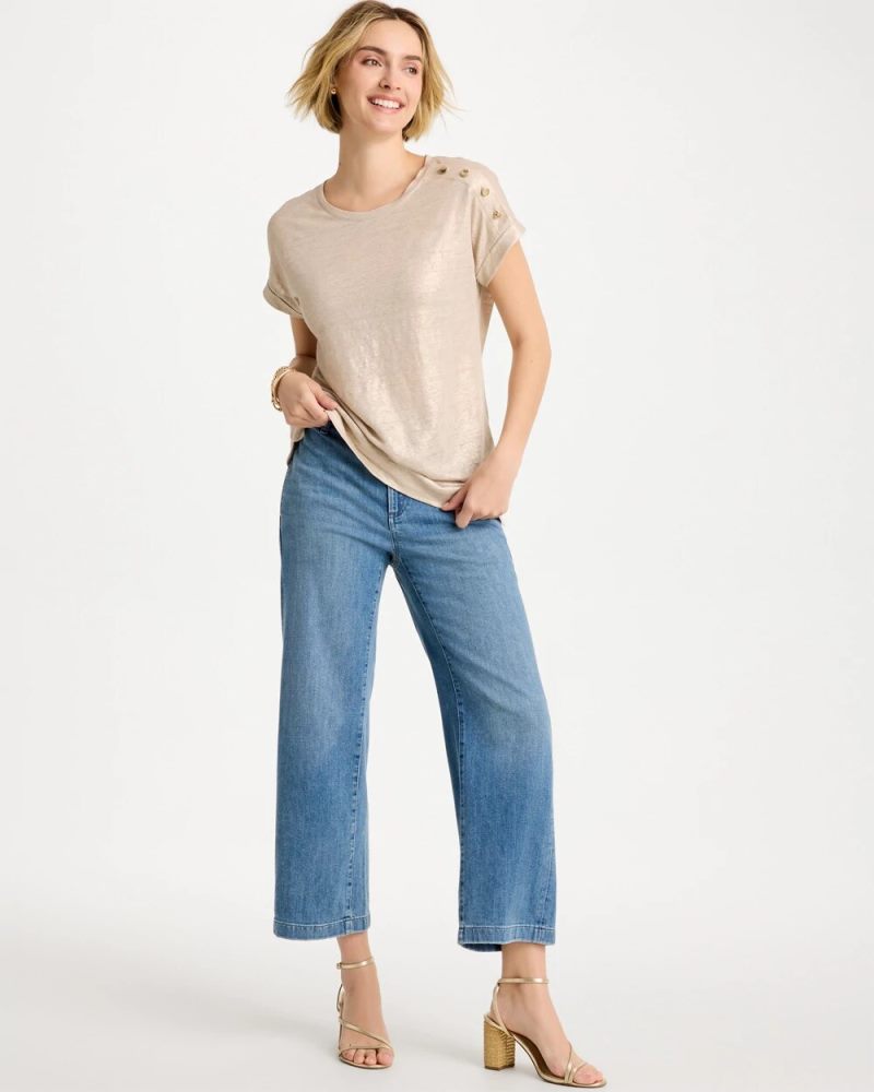 Chicos Straight Crop Trouser Jeans - MONACO INDIGO