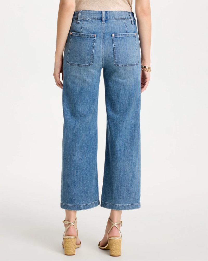 Chicos Straight Crop Trouser Jeans - MONACO INDIGO