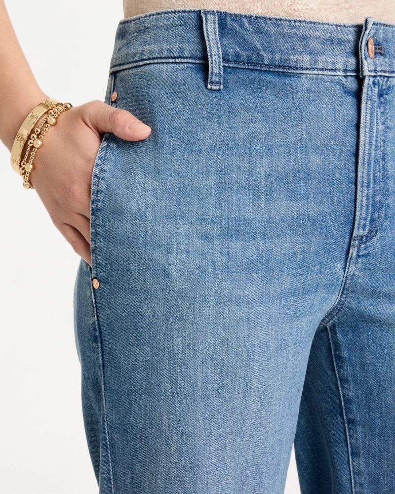 Chicos Straight Crop Trouser Jeans - MONACO INDIGO