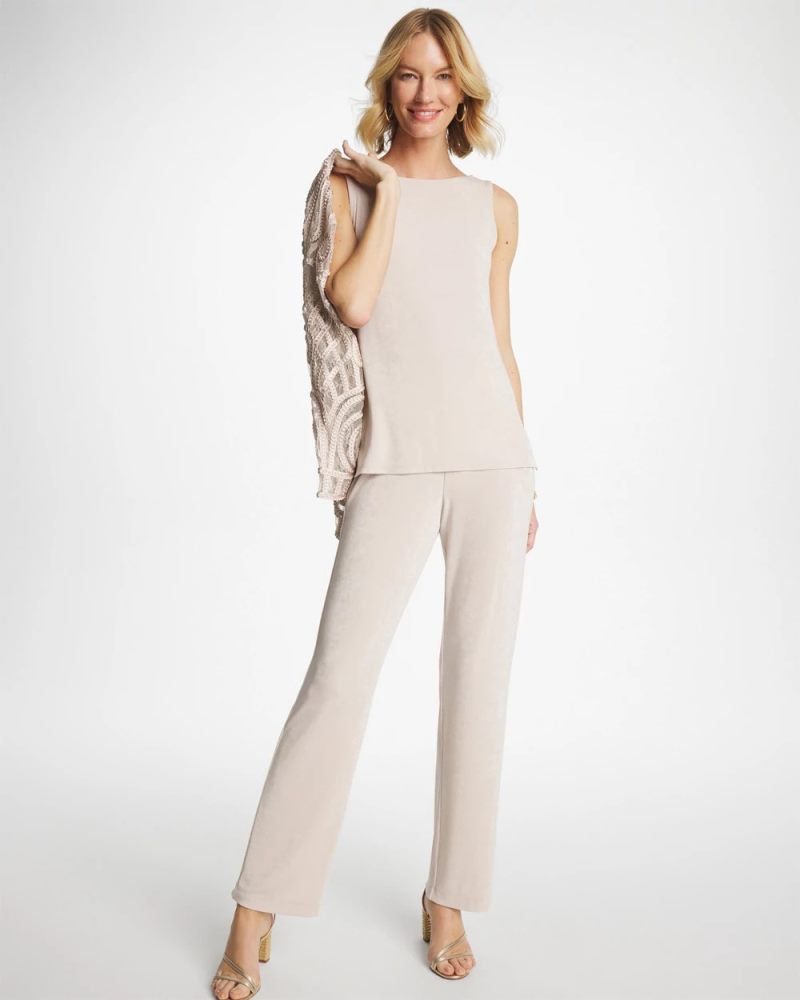 Chicos Travelers™ Classic Side-Slit Tank - SMOKEY TAUPE