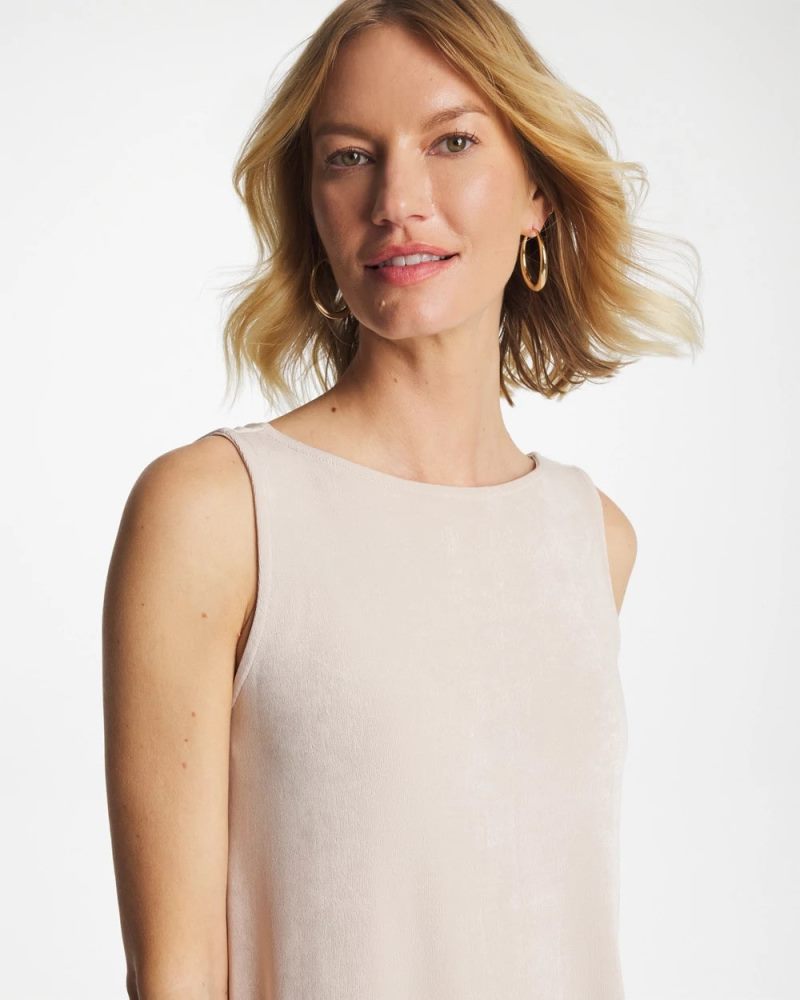 Chicos Travelers™ Classic Side-Slit Tank - SMOKEY TAUPE