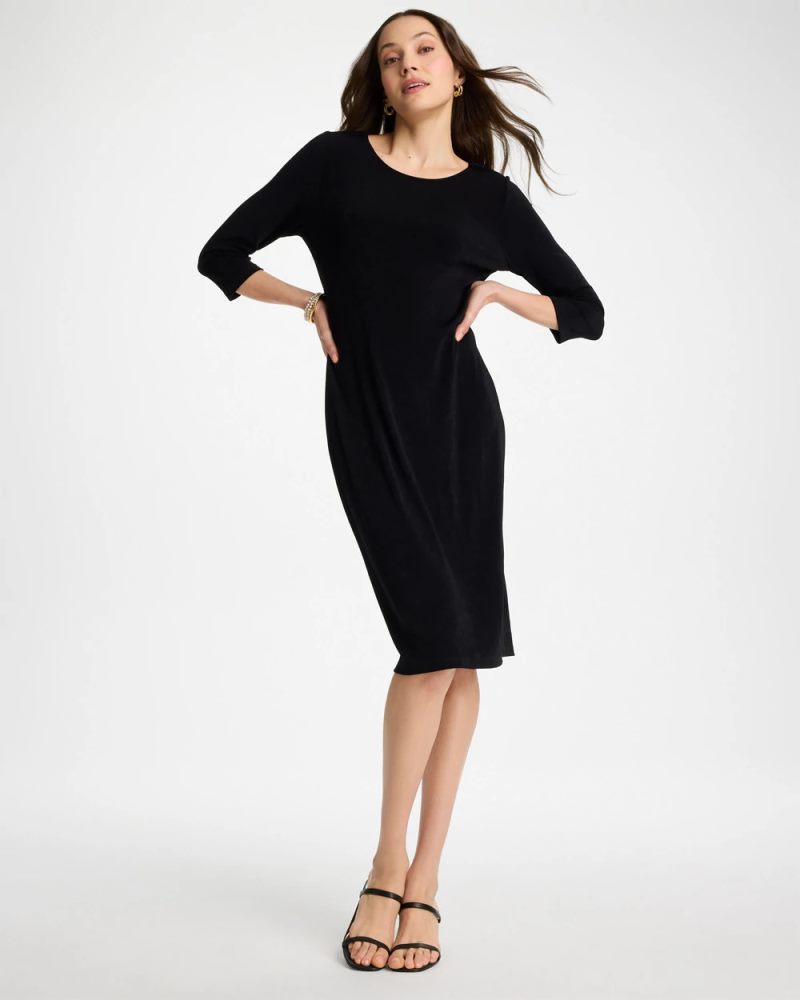 Chicos Travelers™ Classic Dress - BLACK