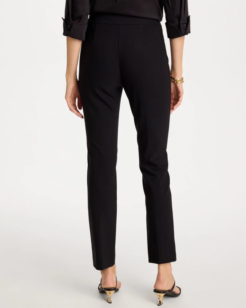 Chicos Petite Juliet Bi-Stretch Slim Ankle Pants - BLACK