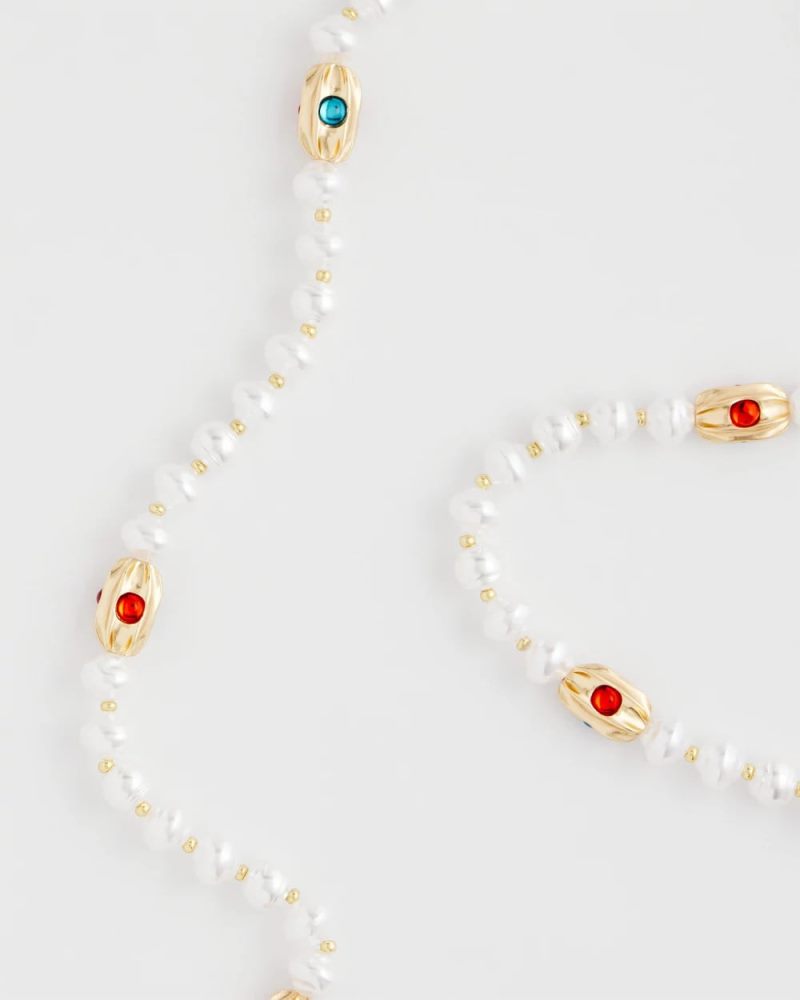 Chicos Goldtone Faux Pearl Single-Strand Necklace - PEARL