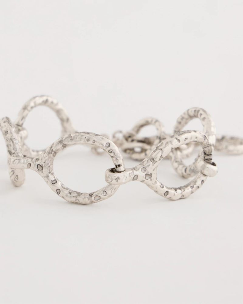 Chicos Silvertone Open Link Toggle Bracelet - SILVER