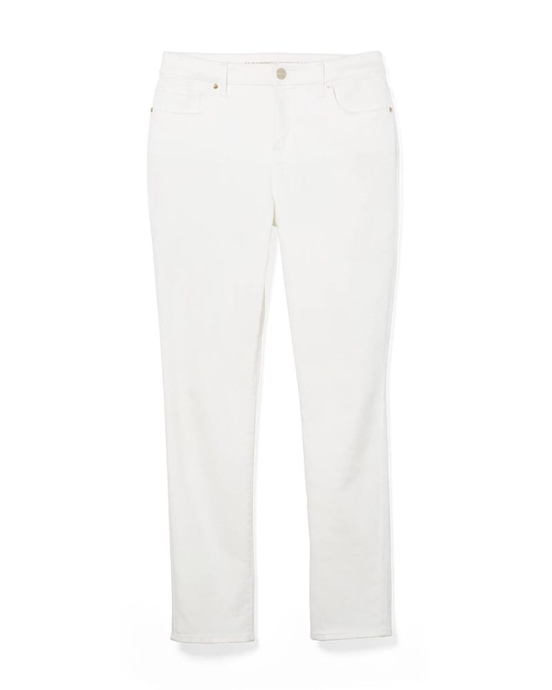 Chicos No-Stain Girlfriend Ankle Jeans - ALABASTER