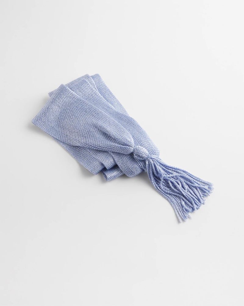 Chicos Metallic Knit Skinny Scarf - BLUE MUSE