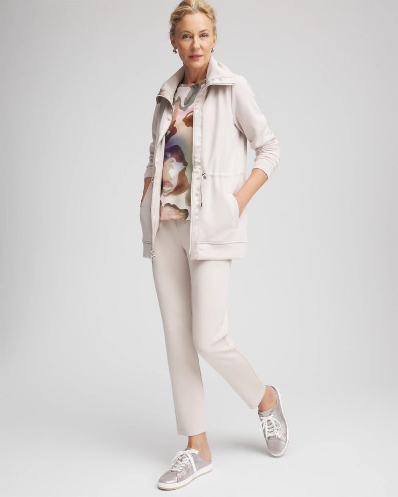 Chicos Zenergy® Cinch-Waist Jacket - SMOKEY TAUPE