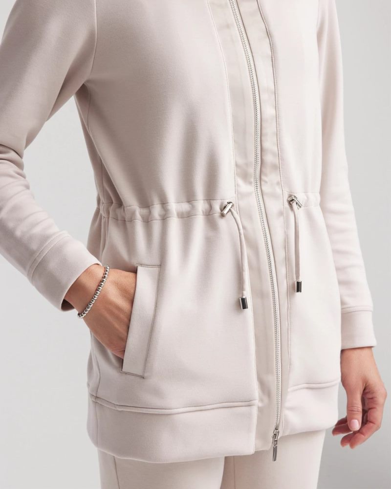 Chicos Zenergy® Cinch-Waist Jacket - SMOKEY TAUPE
