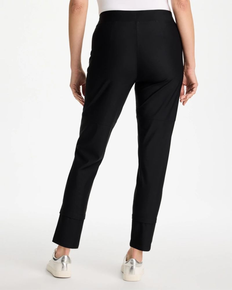 Chicos Zenergy® Seam Detail Stretch Pants - BLACK