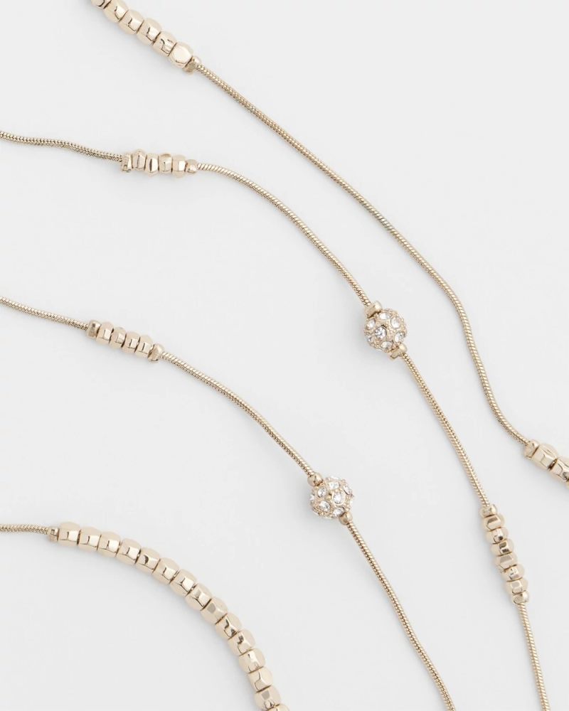 Chicos Hexie Multi-Strand Necklace - GOLD