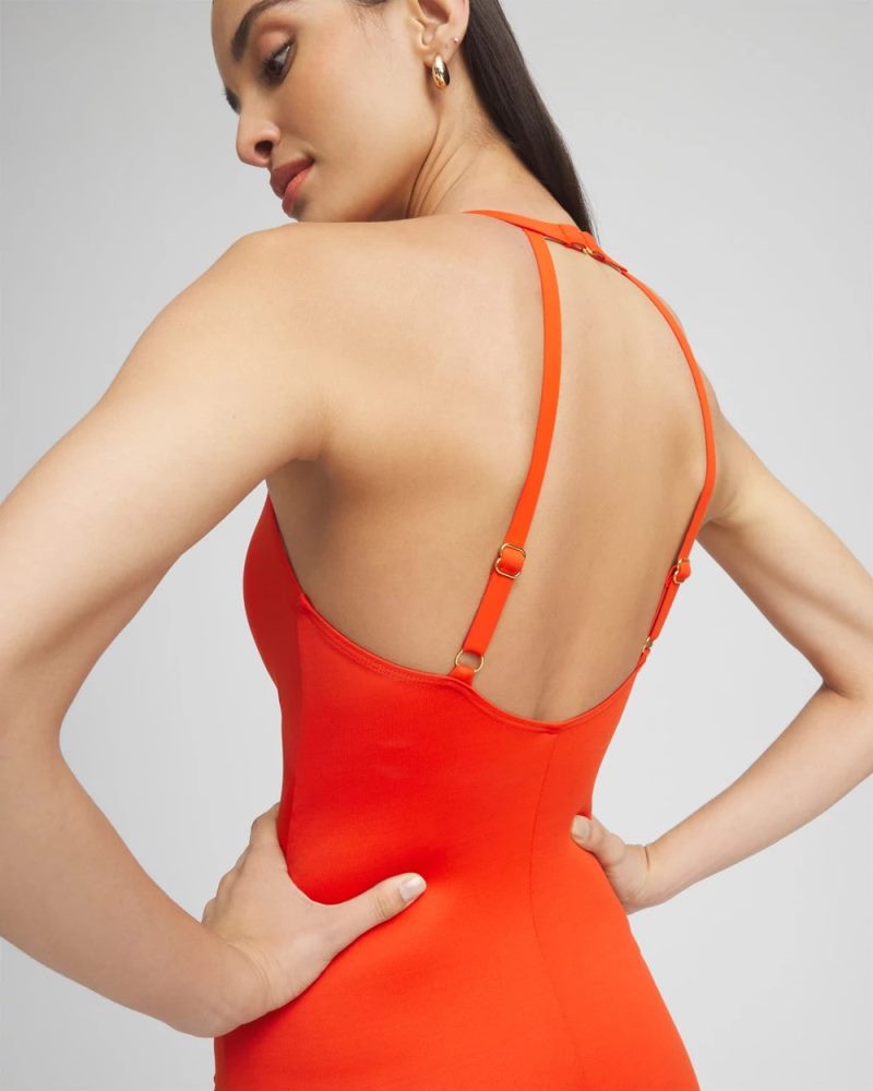 Chicos Miraclesuit® Wrapsody One Piece Swimsuit - ORANGE