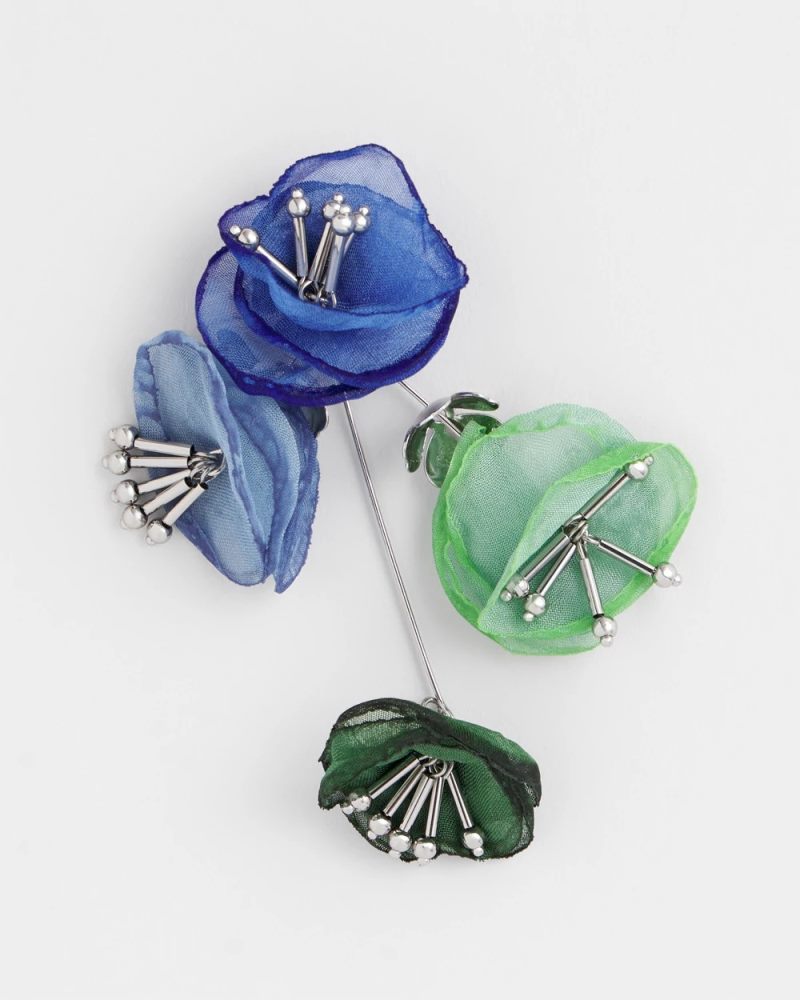 Chicos Multi Floral Linear Earrings - MULTI
