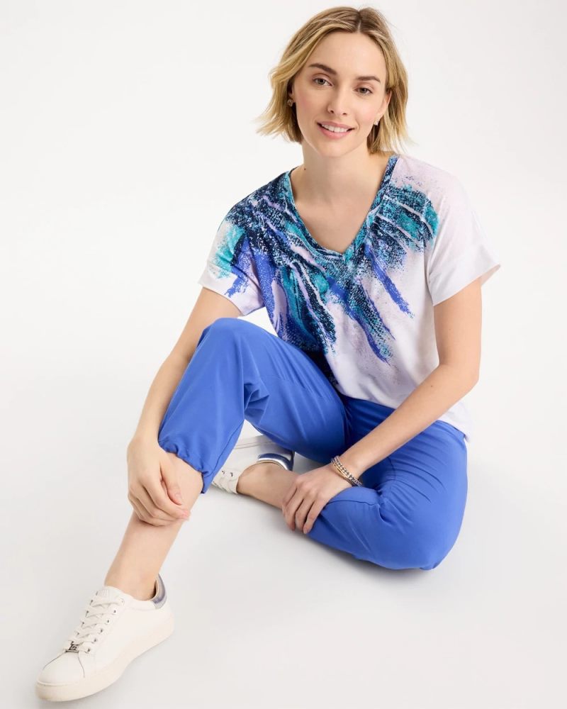 Chicos Zenergy® Sicily Splash Drop Shoulder Tee - PALE SWEET PEA