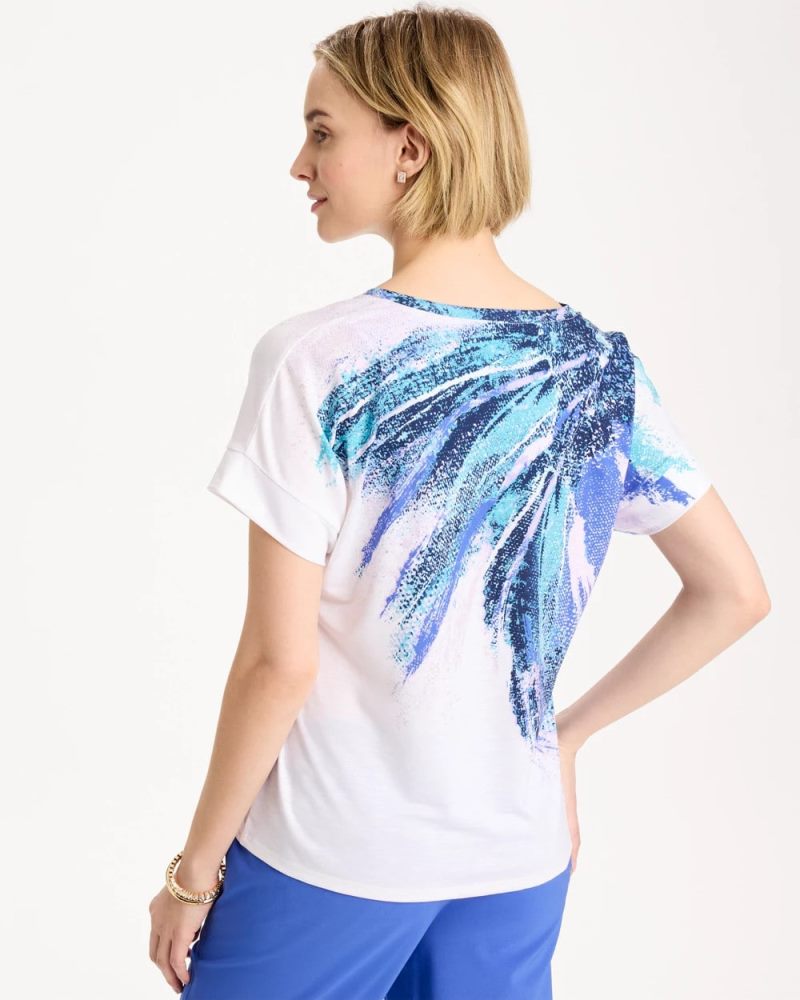 Chicos Zenergy® Sicily Splash Drop Shoulder Tee - PALE SWEET PEA
