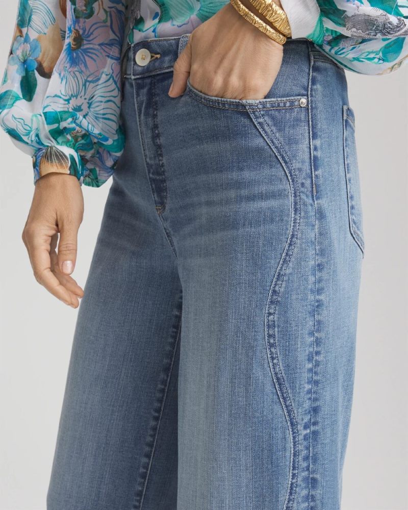 Chicos So Slimming® Wide Cropped Jeans - BARCELONA INDIGO