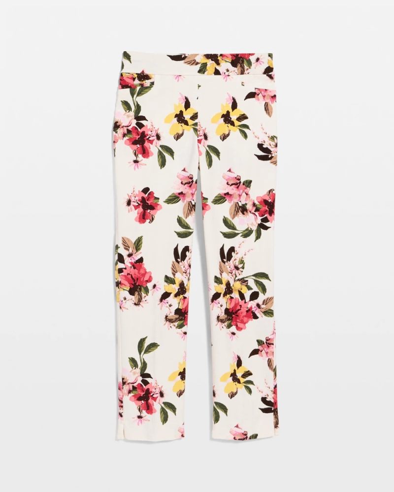 Chicos Brigitte™ Slim Mari Bloom Crop - HOT HONEYSUCKLE