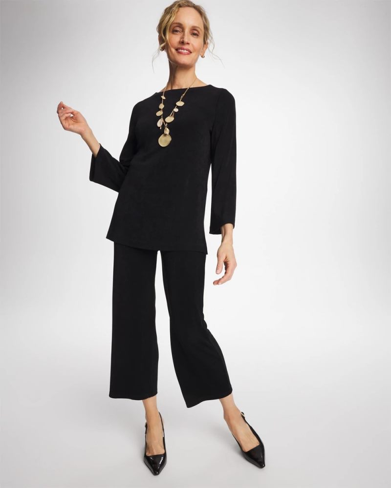 Chicos Travelers™ So Slimming Crop - TRAVELERS BLACK