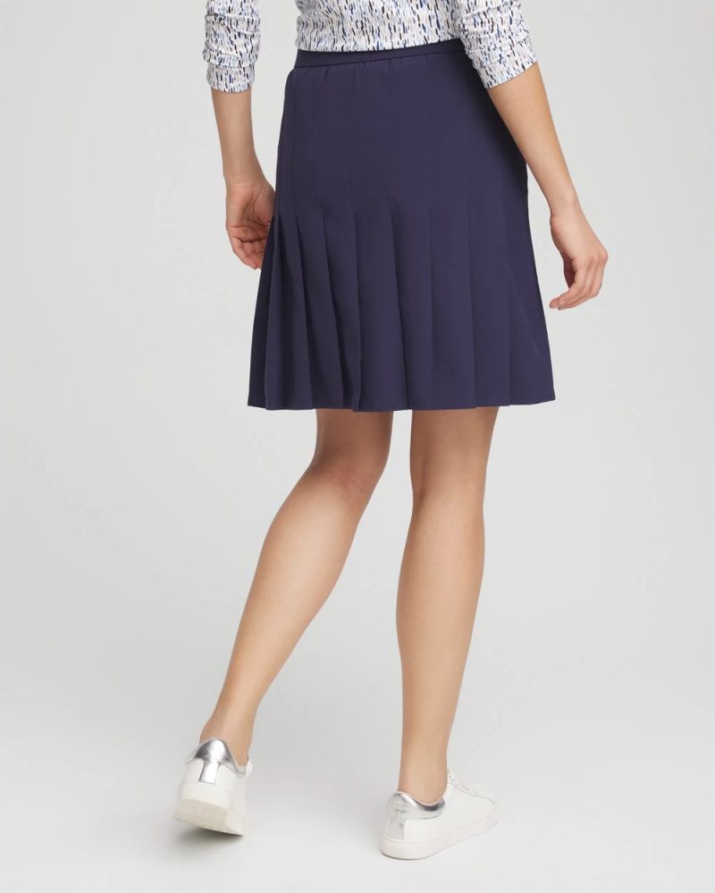 Chicos Zenergy® UPF Pleated Skort - PASSPORT BLUE