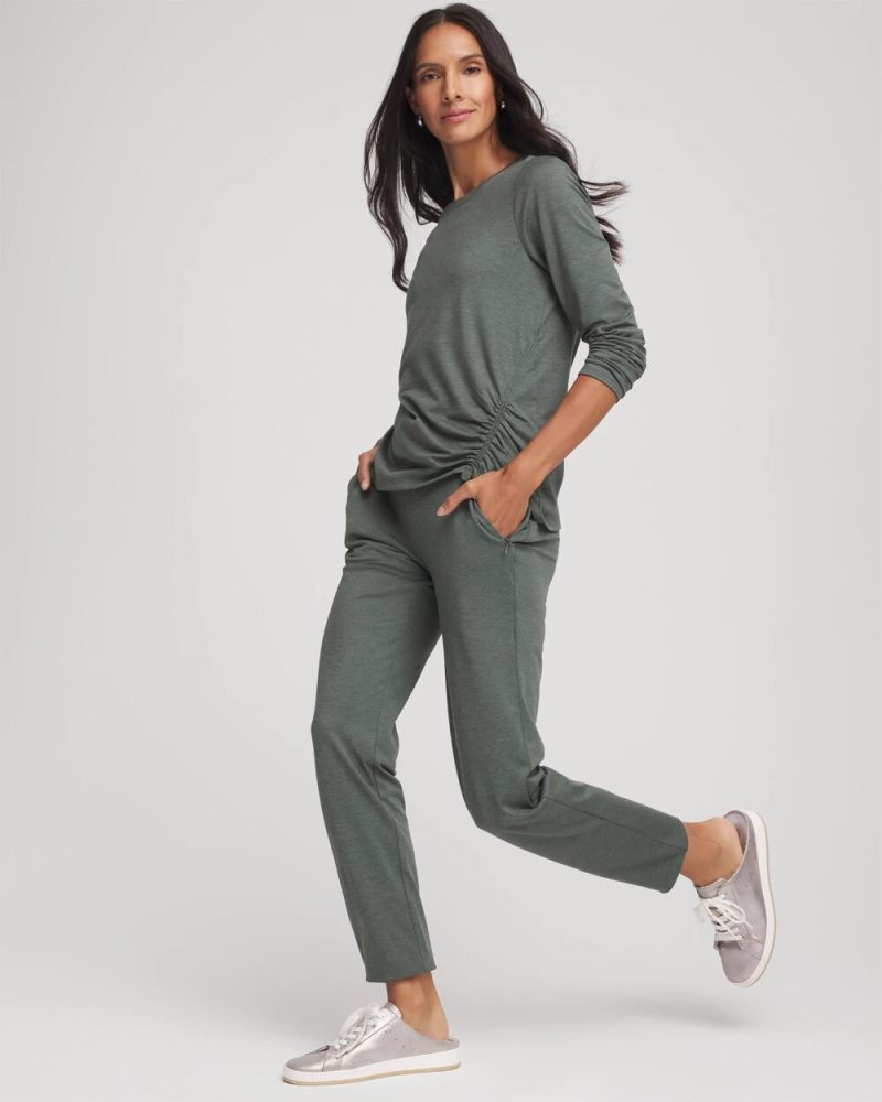 Chicos Zenergy® Cloud Asymmetrical Top - EUCALYPTUS