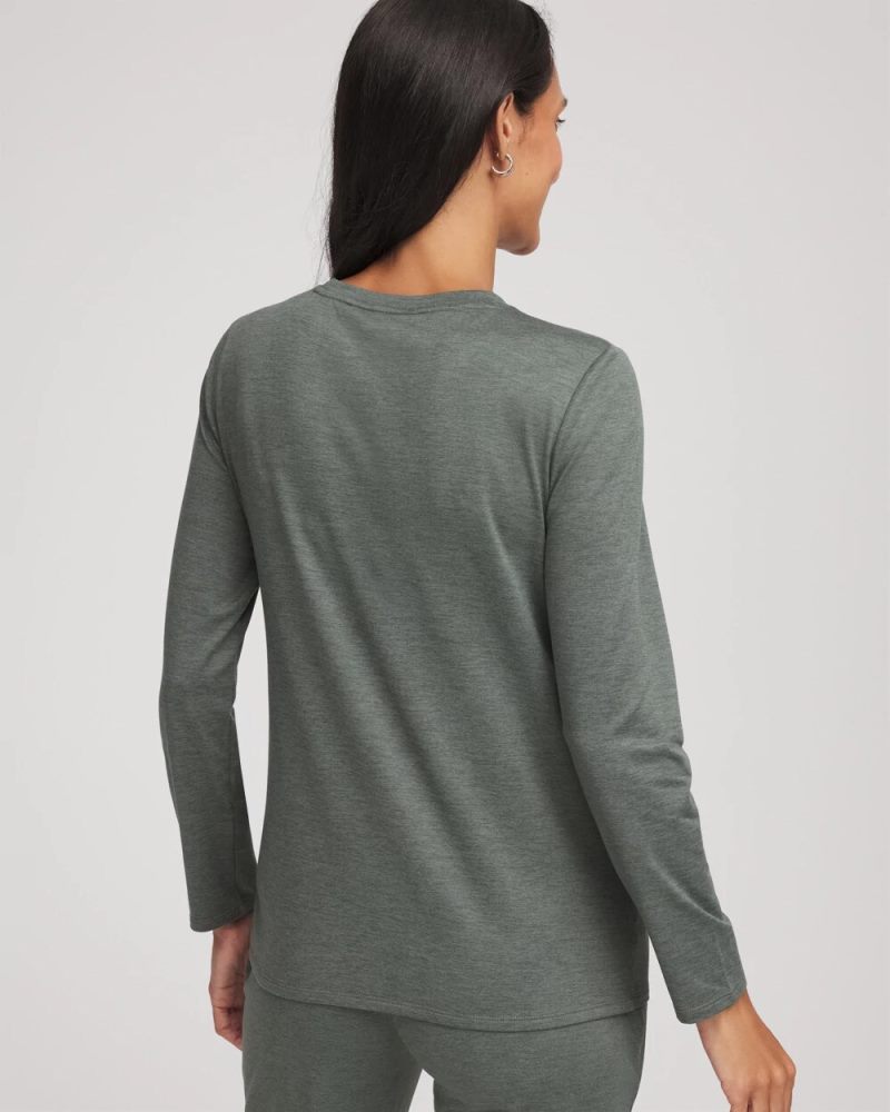 Chicos Zenergy® Cloud Asymmetrical Top - EUCALYPTUS