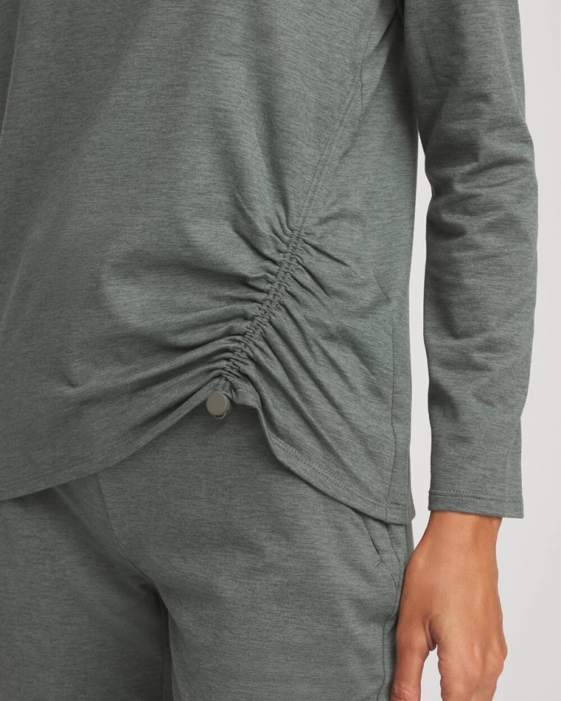 Chicos Zenergy® Cloud Asymmetrical Top - EUCALYPTUS
