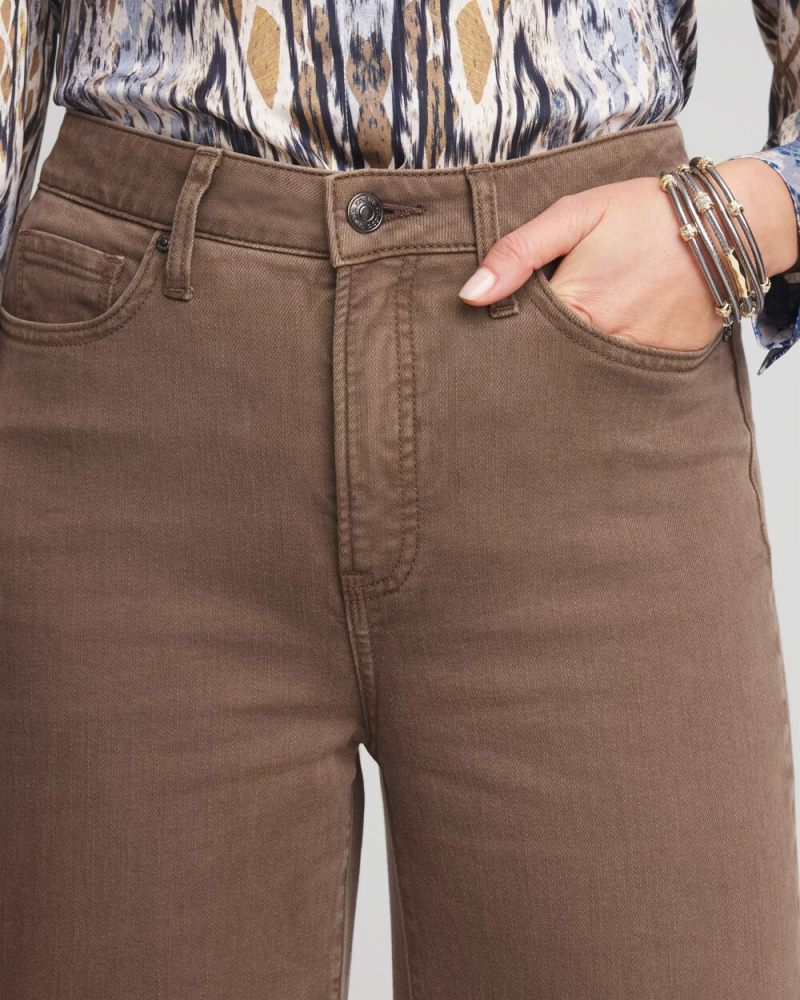 Chicos So Slimming® High Rise Wide Leg Jeans - WARM MOCHA