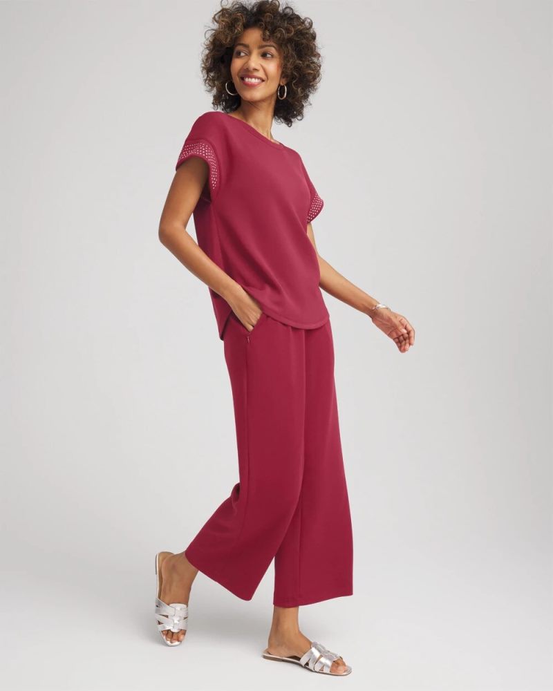 Chicos Zenergy® Cropped Pants - RUSSET RED