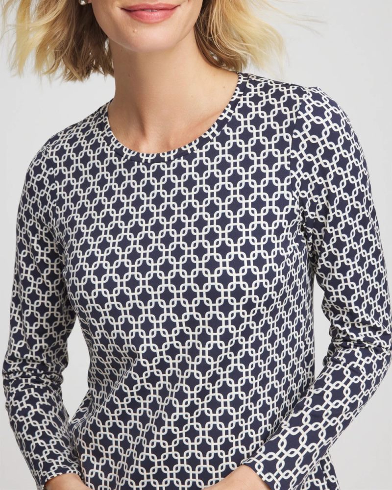 Chicos Zenergy® Chain Top - PASSPORT BLUE
