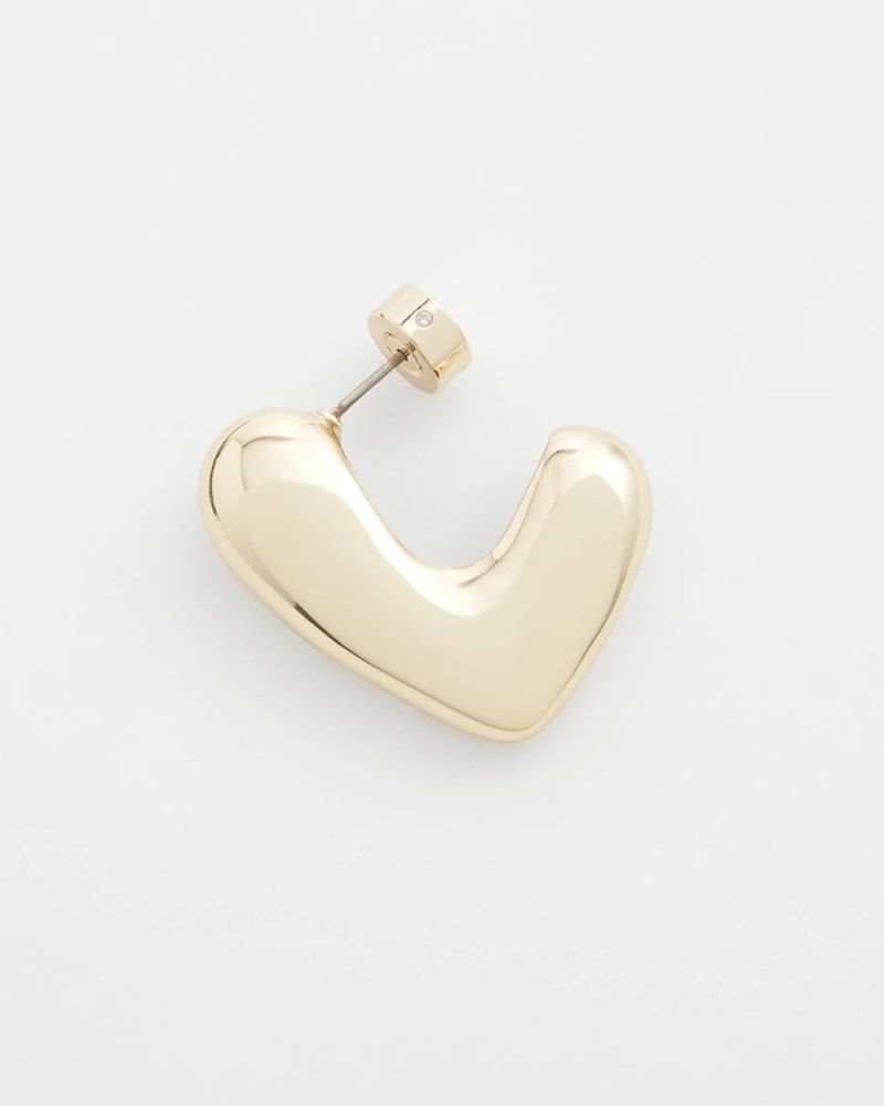 Chicos No Droop® Gold Tone Mini Hoops - GOLD