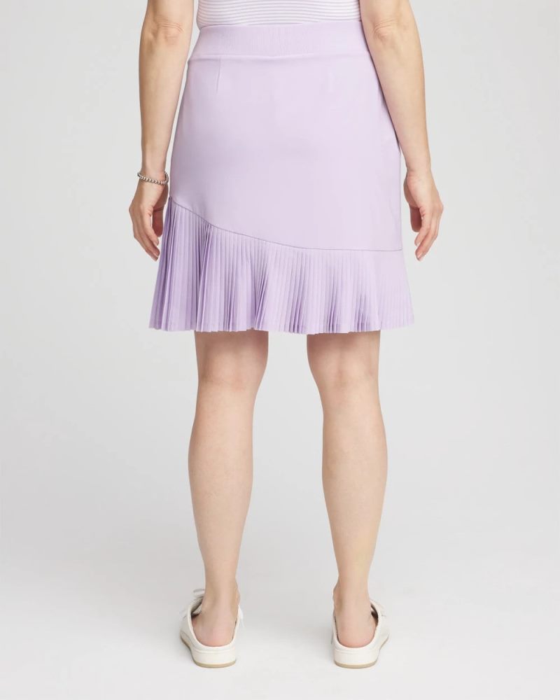 Chicos Zenergy® UPF Pleated Skort - VIOLET AURA