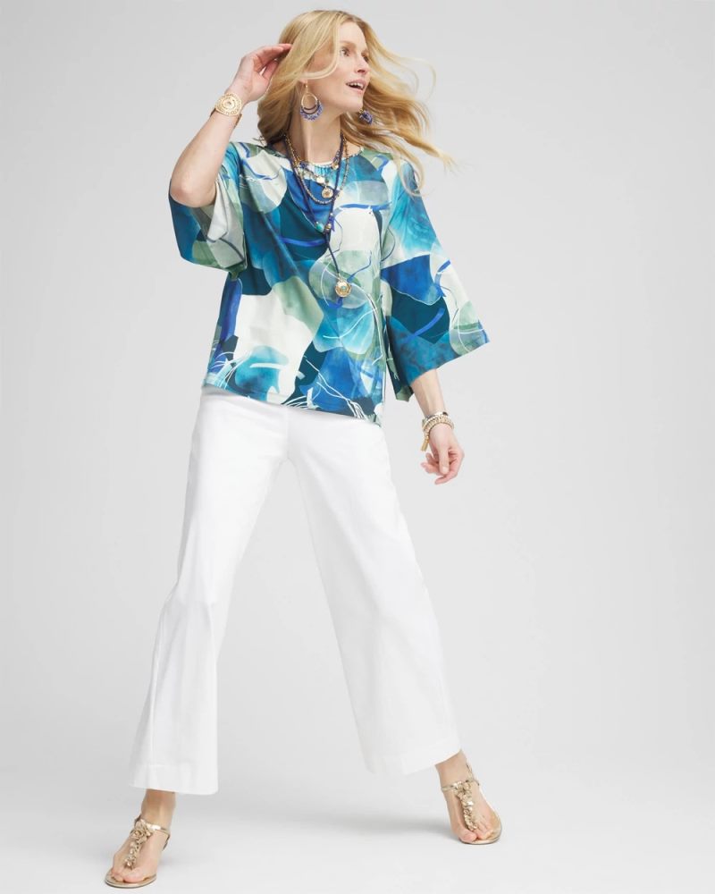 Chicos Brigitte™ Wide-Leg Cropped Pants - ALABASTER