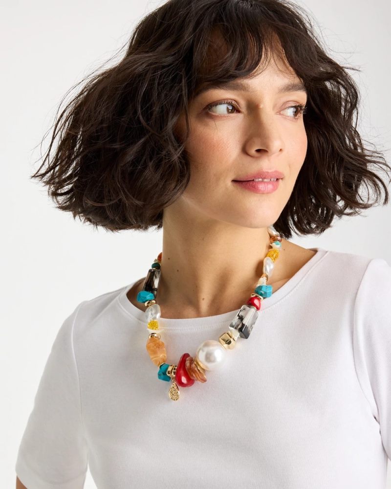 Chicos Chico's Originals Short Beaded Necklace - MULTI