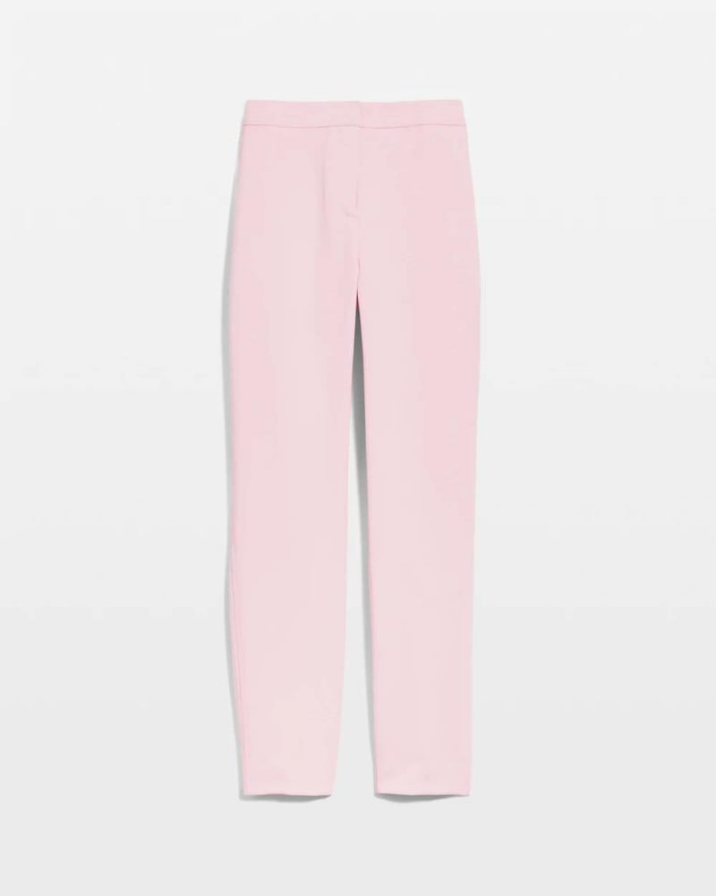 Chicos Textured Straight Tapered Ankle Pants - SWEET BLOSSOM