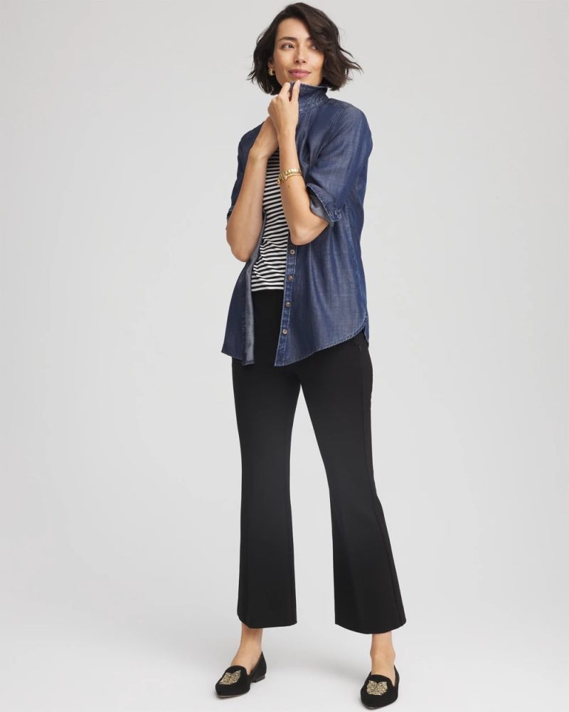 Chicos Tencel™ Classic-Fit Denim Tunic - ROSARIO INDIGO