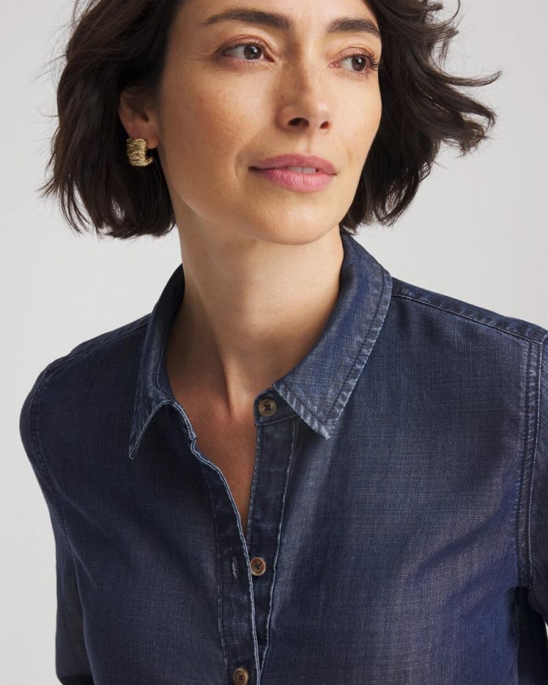 Chicos Tencel™ Classic-Fit Denim Tunic - ROSARIO INDIGO