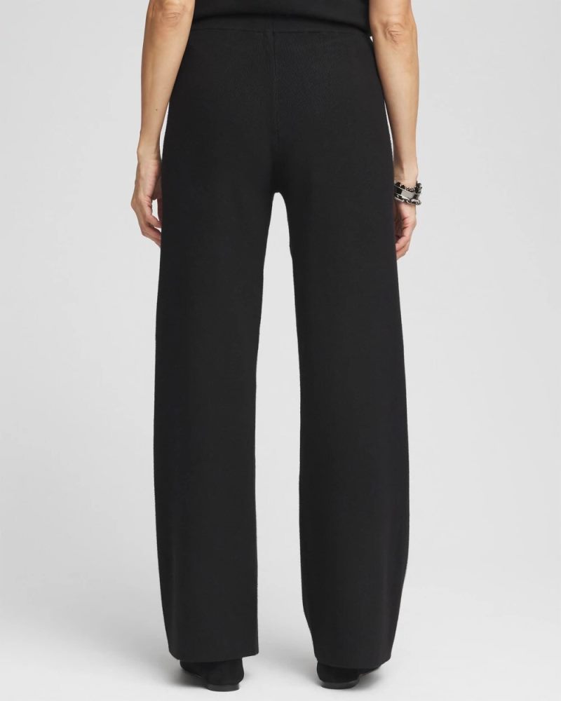 Chicos Zenergy® Luxe Side Stripe Ankle Pants - BLACK