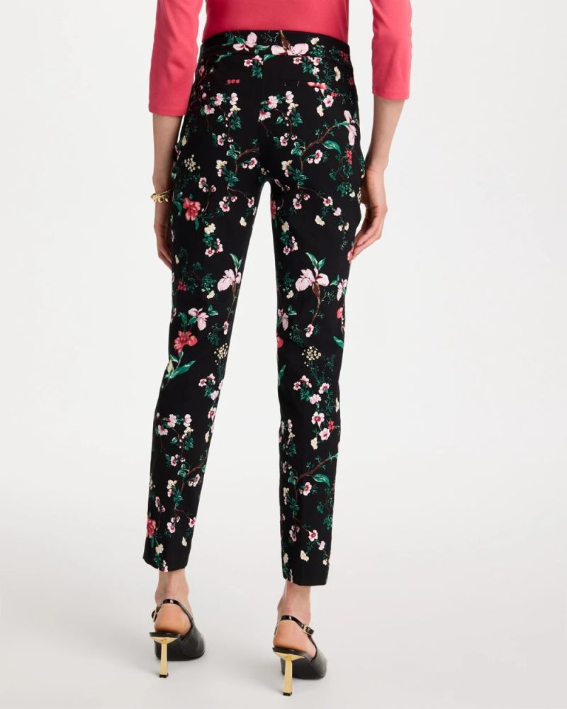 Chicos Kyoto Bloom Brigitte™ Slim Ankle Pants - BLACK