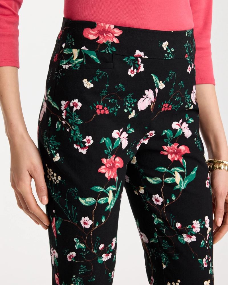 Chicos Kyoto Bloom Brigitte™ Slim Ankle Pants - BLACK