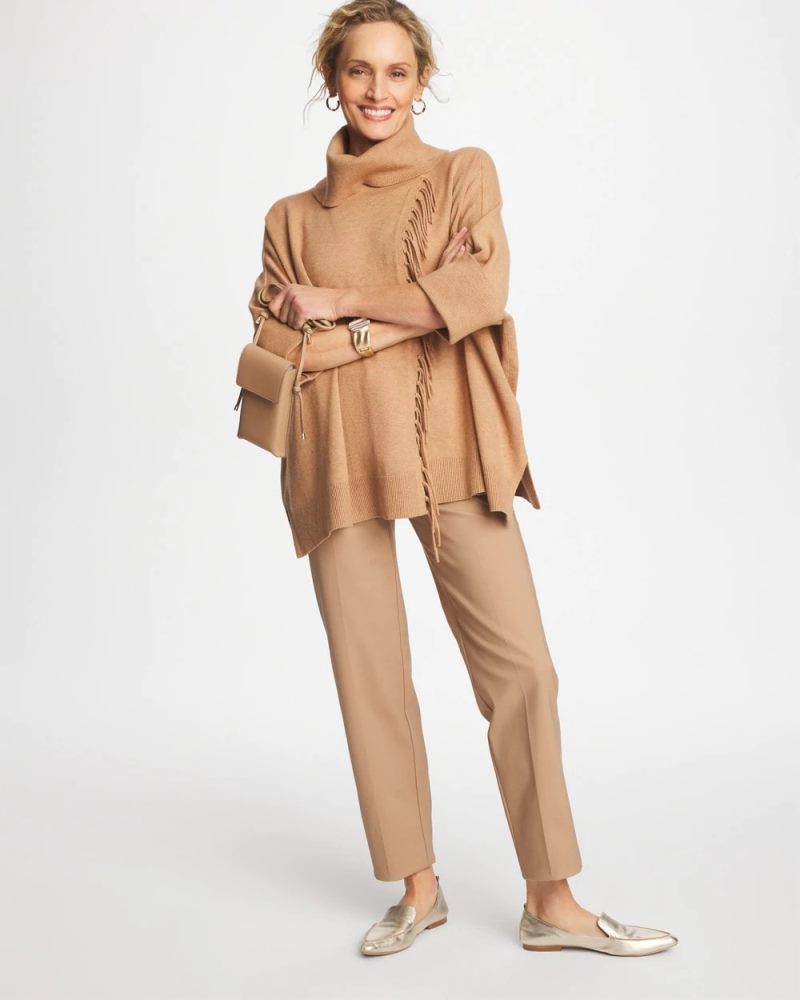 Chicos Emme Slim Ankle Pants - CATTAIL BROWN