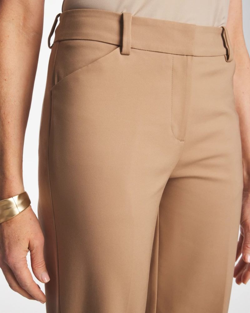 Chicos Emme Slim Ankle Pants - CATTAIL BROWN