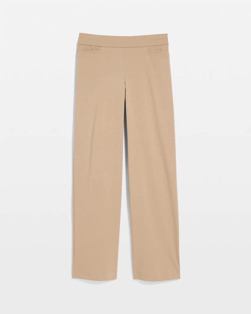Chicos Brigitte™ Slim Wide-Leg Pants - CATTAIL BROWN