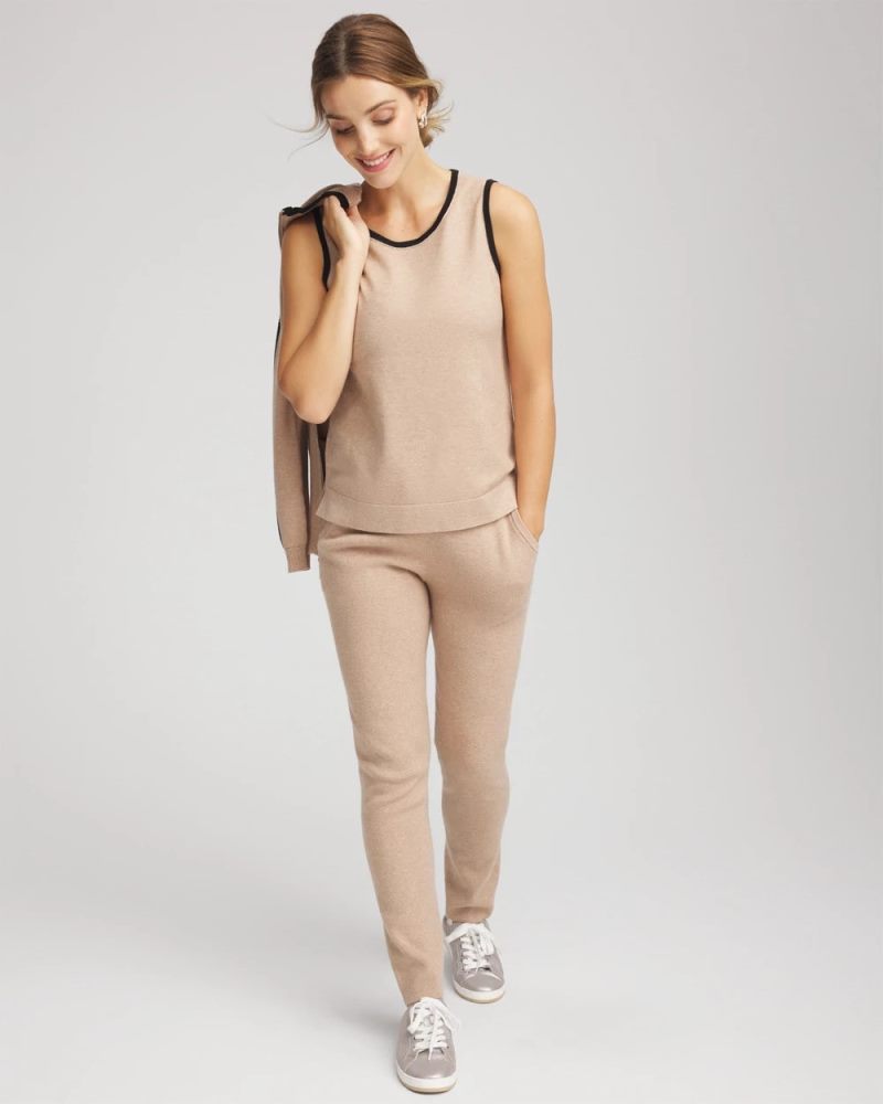 Chicos Zenergy® Luxe Cashmere-Blend Tank - CHAMPAGNE FIZZ