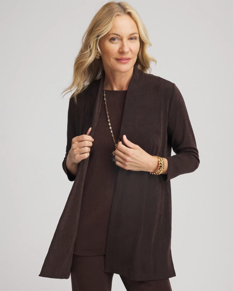 Chicos Travelers™ Classic Side-Slit Tank - COCOA BEAN