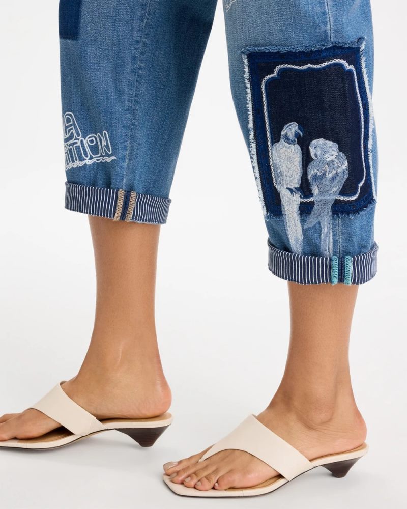 Chicos Relaxed Boyfriend Americana Jean - UNDERWATER INDIGO