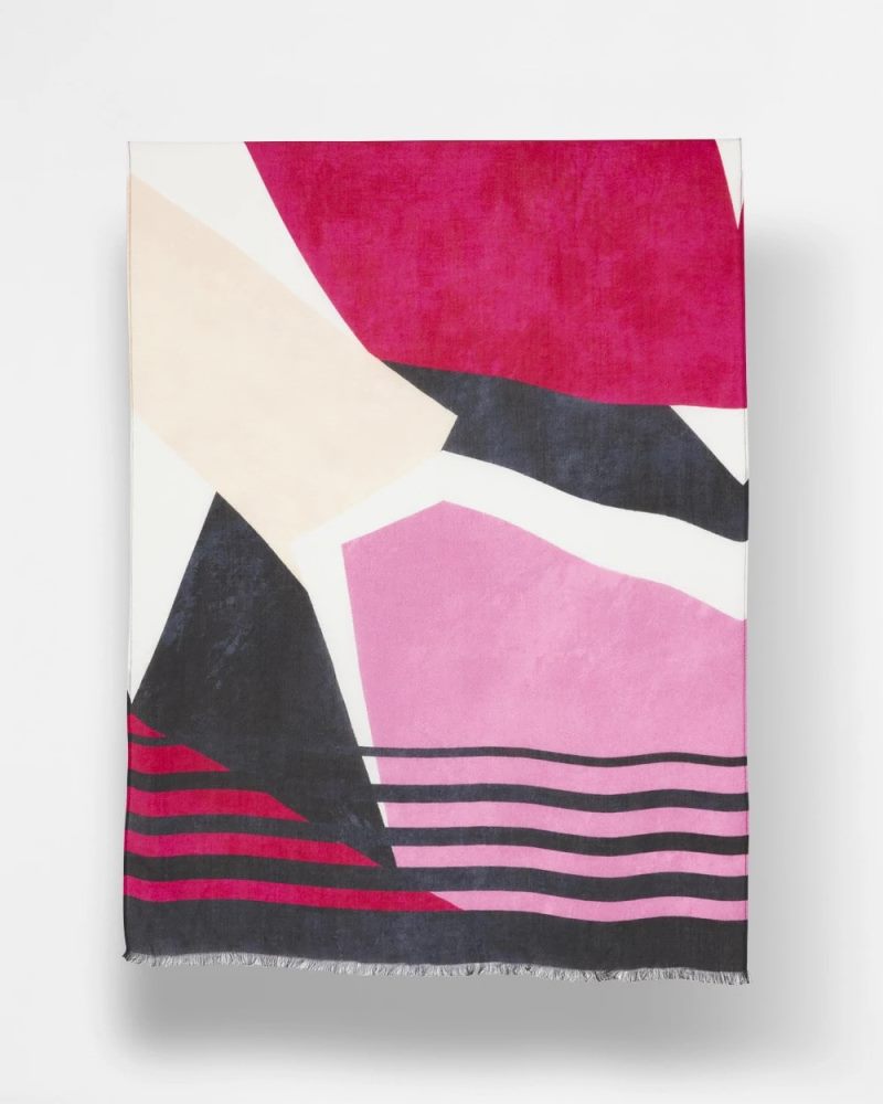 Chicos Berry Compote Oblong Scarf - BERRY COMPOTE
