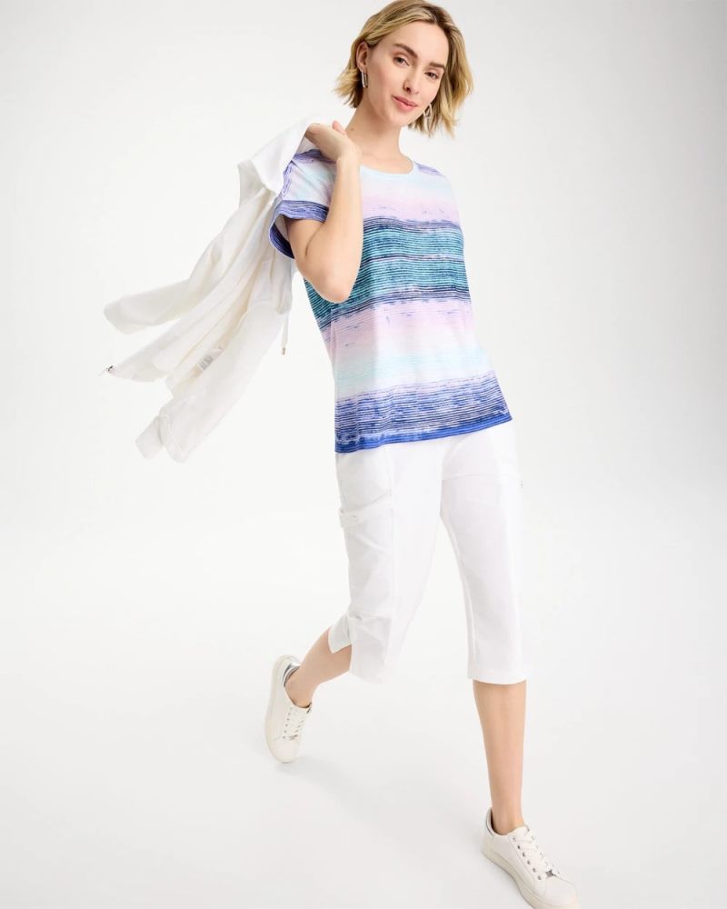 Chicos Zenergy® Ombre Drop Shoulder Tee - PALE SWEET PEA